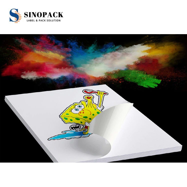 Ankr pwòp tèt ou adezif Bright White PET